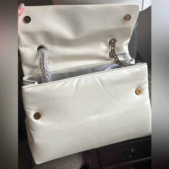 Authentic KURT GEIGER XL Pillow leather flap magnetic shoulder bag - Picture 2 of 15